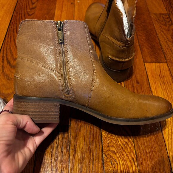 Lucky Brand Leather Pedera Boot in Toffee Brown Size 8.5 - Picture 6 of 10